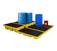 Stackable Spill Containment Platform with Drain Outlet, ModularAnti-Spill Pallets for Safe Paint Bucket Sto, & Efficient Solut for Liquid ment