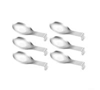 Stackable Spoon Holder 6pc Space Saving Counter | Heat resistant steel, holds hot spoons, ladles, for tongs, prevents counter mess, 6-piece set