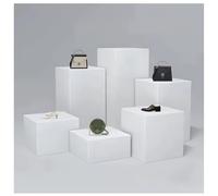 Stackable Square Display Pedestal Stand, 1Pcs 40x40x80 cm Event Decor Pillars, Plinth Boxes for Clothing, Bridal Shops, Shoe & Bag Platforms, Durable Risers