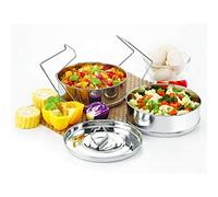 Stackable Stainless Steel Insert Pans - 3QT- Inserts for Instant Pot - Pan for Instapot - Accessories for Instant Pot 3QT and above - Pressure Cooker Steamer Accessories - 6.5" L × 6.5" W × 4.0" H