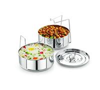 Stackable Stainless Steel Insert Pans - 6QT Inserts for Instant Pot - FITS 6 QT & Above - Pressure Cooker Steamer Pan Accessories