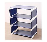 Stackable Stainless Steel Shoe Rack - 5-Tier Nonwoven Dustproof for Entryway Hallway Closet Living Room - 16.15" W x 8.3" D x 34.7" H
