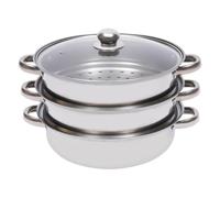 Stackable Steamer, Stainless Steel Pot, Induction-Compatible Kitchenware, Versatile Container for Nutritious Steaming When Preparing Practical Meals, Household Cooking, Daily Use