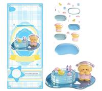 Stackable Stickers, 7.87x3.54 Inches Cute Resin DIY Stickers, 1 Sheet Waterproof 3D Decor Decals, for Scrapbooking Notebook Journals Laptops Phone Case