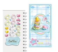 Stackable Stickers - Artistic Toy with Shiny Finish, 3D Crystal Decorative Stickers, for Home Decoration Birthday Party Classroom