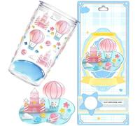 Stackable Stickers Waterproof Transparent 3D Cute Decals Set | Layered Figure Stickers for Phone Case Scrapbook Planner Notebook Journal Water Bottle Laptop DIY Decoration | for Creative Use