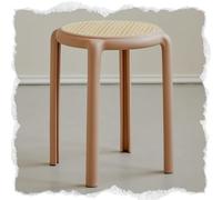Stackable Stools for Versatile Seating in Kitchen, Dining, or Classroom, Space-Saving Design