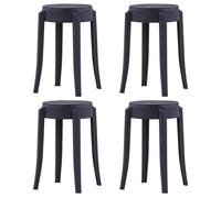 Stackable Stools Kitchen Dining Counter Stool Chair Seat Plastic 4 pcs vidaXL