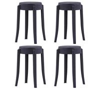 Stackable Stools Kitchen Dining Counter Stool Chair Seat Plastic 4 pcs vidaXL