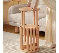 Stackable Stools Set of 4, No Installation Required, Versatile Round Stools for Kitchen, Bedroom, Living Room
