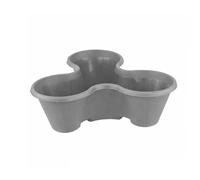 Stackable Strawberry Planter - Tiered Vertical Garden Pots for Herbs, Flowers & Vegetables - Space-Saving Planter for Patio, Balcony & Garden - Indoor & Outdoor | 1, 3 or 6-Tier (1x Grey)