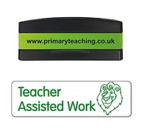 Stackable Teacher Assisted Work Pre Inked School Feedback Marking Stamper Stamp 44x13mm Primary Teaching Services