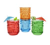 Stackable Tiki Tumblers - Set of Four