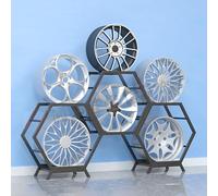 Stackable Tire Rack - DIY Tire Rim Display Storage Shelves for Garage, Car Wheel Organizer Stand for Home, Shop, Workshop