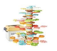 Stackable Toys | 72-Piece Balance Rainbow Tree Building Game | Early Educational Toys - for Boys Girls Ages 3+ Kindergarten Classroom Preschool Birthday Home