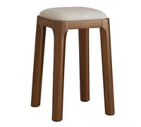 Stackable Upholstered Kitchen ols Mid-Century Modern Leather Dining Chair Versatile Shoe-Changing ol Walnut Finish Set of 1 - Ideal for Home & Office