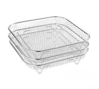 Stackable Vegetable Steamer Insert 3pcs Kitchen Tool | 304 steel, rust-resistant, dishwasher safe, stackable design, fits most pots