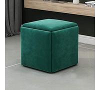 Stackable Waterproof Ottoman Stool - 5-in-1 Versatile Footrest & Storage Cube for Home Breathable Suede Design Space-Saving Sofa Chair Accessory