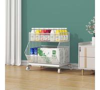 Stackable Wire Storage Baskets for Market Shelves 25 Tier Movable Display Rack Retail Display Stand Organized Storage Solution for Grocers & Merchants