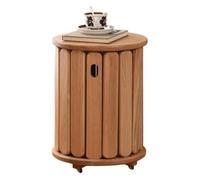 Stackable Wood Stool, 4-in-1 Multifunctional Round Table for Kitchen, Bedroom, Living Room, Bar, Durable and Space-Saving Furniture