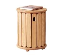 Stackable Wood Stool, Round End Table for Kitchen, Bedroom, Living Room, Bar, Durable and Space-Saving