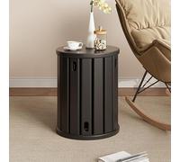 Stackable Wood Stools Set, Nesting Design Space Saving, for Living Room Entryway and Multi-Use as Tables