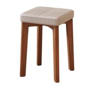 Stackable Wooden Bar Stools, Backless Kitchen Chairs for Home, Dining, and Classroom Use - Set of 2 Portable Bar Stools