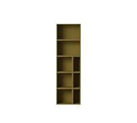 Stacked Bookcase Configuration 7 Brown-Green
