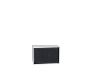 Stacked Bookcase System Acoustic Panel Large Black Mélange