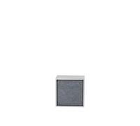 Stacked Bookcase System Acoustic Panel Medium Gray Mélange
