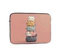 Stacked Cats 15 inch Print Laptop Case, Business/Office Commuter Laptop Case