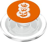 Stacked Jack O Lanterns Halloween Trio Spooky PopSockets PopGrip for MagSafe