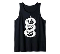 Stacked Jack O Lanterns Halloween Trio Spooky Tank Top