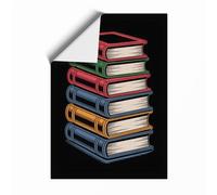 Stacked Knowledge Modern Unframed Wall Art Print A4 (29.7×21cm), Wall Decor for Living Room, Bedroom, Office & Home, Art Gift