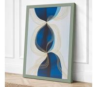 Stacked Petals Minimalist Canvas Wall Art Print 36x24 Inch (91 x 61 cm)