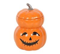 Stacked Pumpkin Oil Burner and Wax Warmer - Halloween Jack-O'-Lantern Design - Perfect for Seasonal Oils, Wax Melts & Creating Spooky Ambiance - Ideal Halloween Decoration
