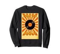 Stacked Retro Speakers Rising with Musical Energy 70ies Sweatshirt