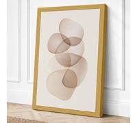 Stacked Stones Minimalist Canvas Wall Art Print 18x12 Inch (46 x 30 cm)