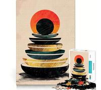 Stacked Zen 1000 Pieces Jigsaws Adults Puzzles Logic Boost Toy Bonding Time Premium Edge Premium Gift 38x26cm