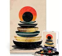 Stacked Zen Jigsaw 1000 Pieces for Teenagers Mind Exercise Toy Relaxing Fun Design Assembly Perfect Present 38x52cm