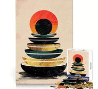 Stacked Zen Jigsaw Puzzle for Adults 1000 Pieces Smart Reason Toy Group Joy Smooth Edge Fine Art Piece 50x75cm
