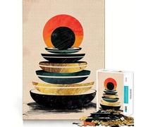 Stacked Zen Jigsaw Puzzle for Adults 1000 Pieces Smart Reason Toy Group Joy Smooth Edge Fine Art Piece 50x75cm