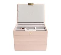 Stackers Blush Pink & Champagne Gold Classic Medium Jewellery Box - Set of 4