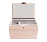 Stackers Blush Pink Classic Medium Jewellery Box, Set of 3