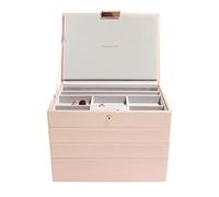 Stackers Blush Pink Classic Medium Jewellery Box, Set of 4