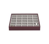 Stackers Burgundy Classic Medium Jewelery Box Trinket Layer