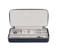 Stackers Navy Sleek Necklace Travel Jewellery Box