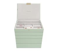 Stackers Sage Green Classic Medium Jewellery Box - Set of 5