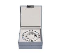 Stackers Set of 2 Dusky Blue Charm Jewellery Box with Chrome Fitting