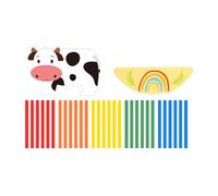 Stacking Blocks | Educational Wooden Fun Animal Games Accessories,Sorting Stacking Toys - for Sticks Kindergarten Preschool School Elementary Party Activities Morning Leisure Time